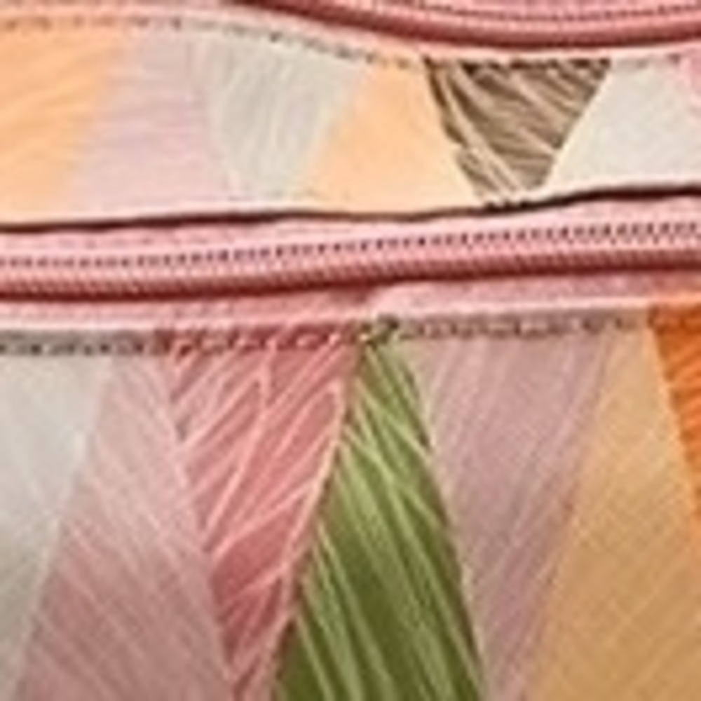 Multicolor Geometric Pattern Shoulder Bag - image 4